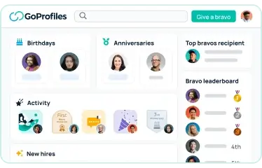 GoProfiles employee dashboard